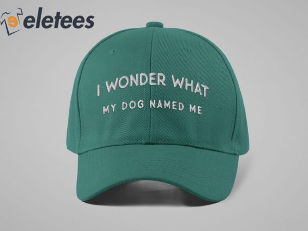 I Wonder What My Dog Named Me Funny Hat