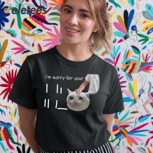 Im Sorry For Your Loss Cat Crying Meme Shirt 5