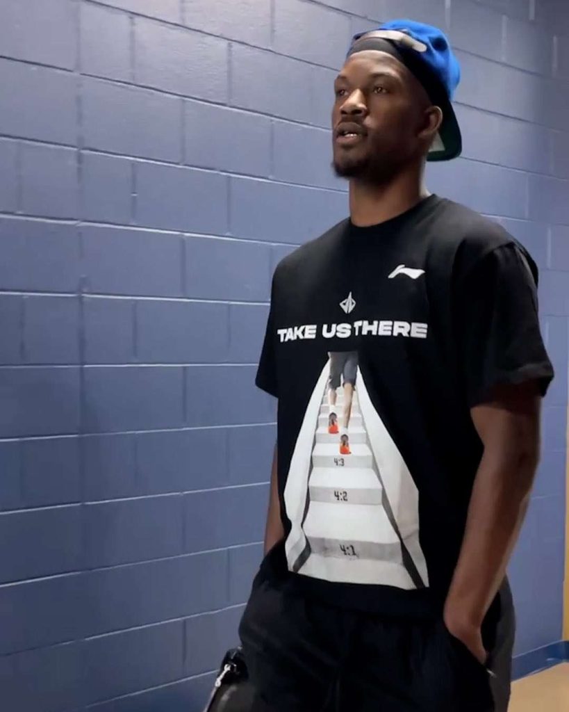 Jimmy Butler Wearing Take Us There Four More Shirt 2