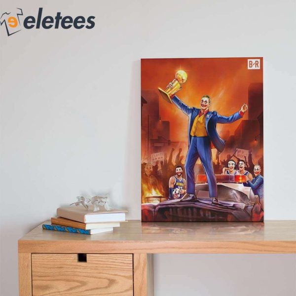 Jokic Denver Nuggets Win The First NBA Title Poster, Canvas