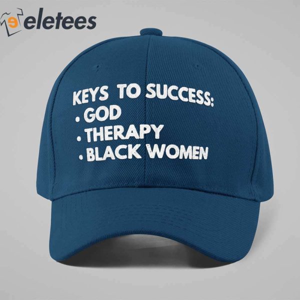 Keys To Success God Therapy Black Woman Hat