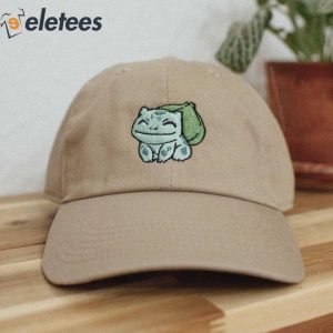Leaf Green Anime Embroidered Hat 2