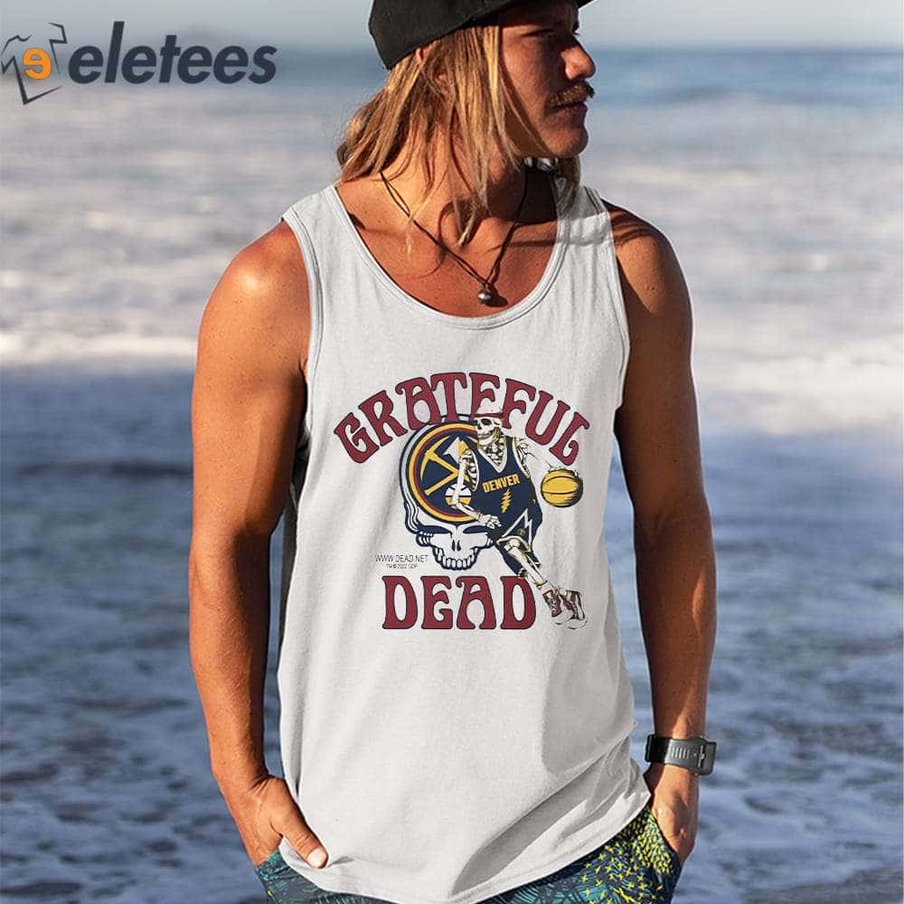 Michael Malone Taking Grateful Dead Denver Nuggets Skull Skeleton Shirt