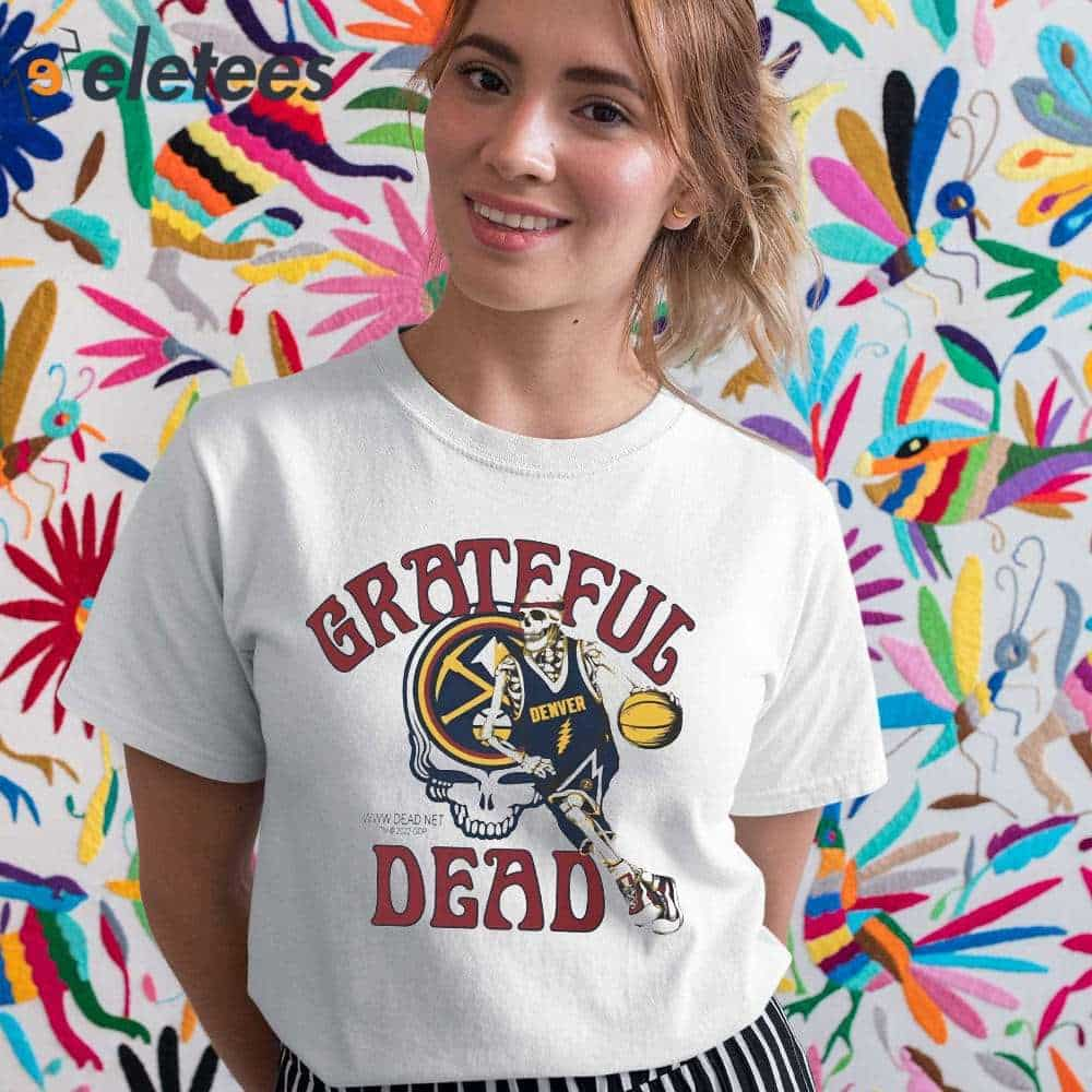 Eletees Michael Malone Taking Grateful Dead Denver Nuggets Skull Skeleton Shirt