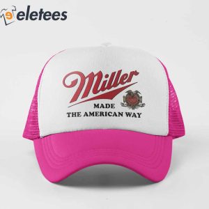 Miller Beer Made The American Way Vintage Style Hat 1