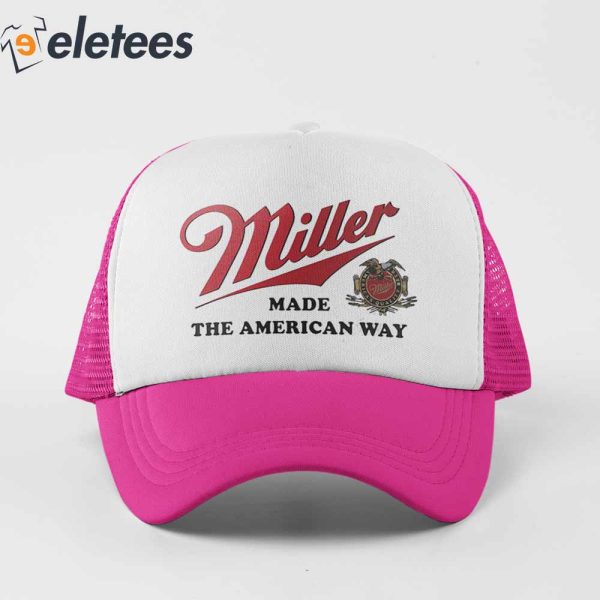 Miller Beer Made The American Way Vintage Style Hat
