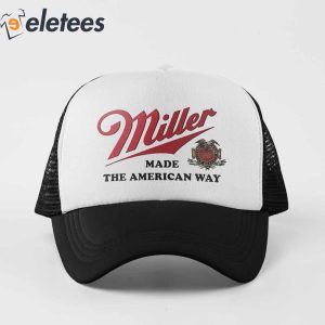Miller Beer Made The American Way Vintage Style Hat 2