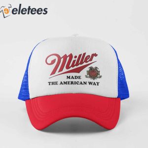 Miller Beer Made The American Way Vintage Style Hat 3