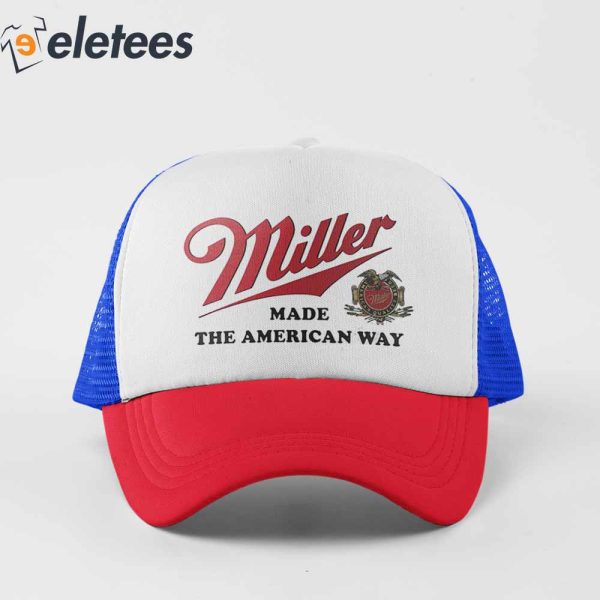 Miller Beer Made The American Way Vintage Style Hat