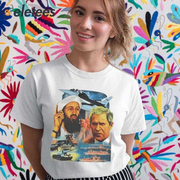 New Rare Osama Bin Laden Vs Bush War America Shirt