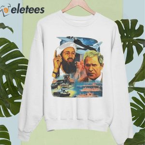 New Rare Osama Bin Laden Vs Bush War America Shirt 5