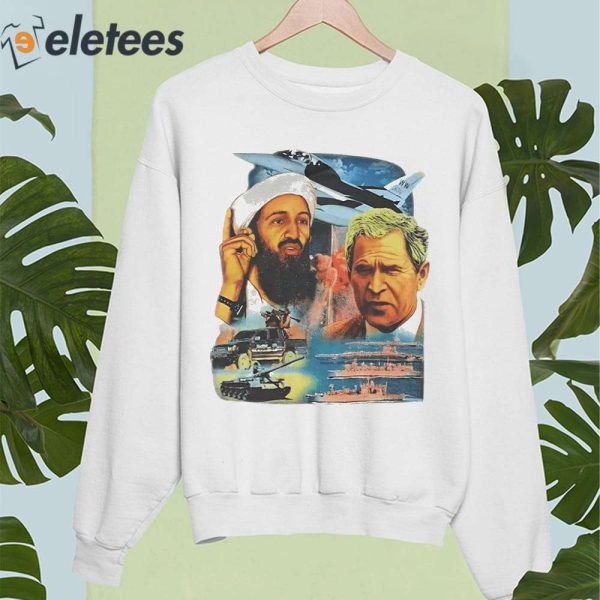 New Rare Osama Bin Laden Vs Bush War America Shirt