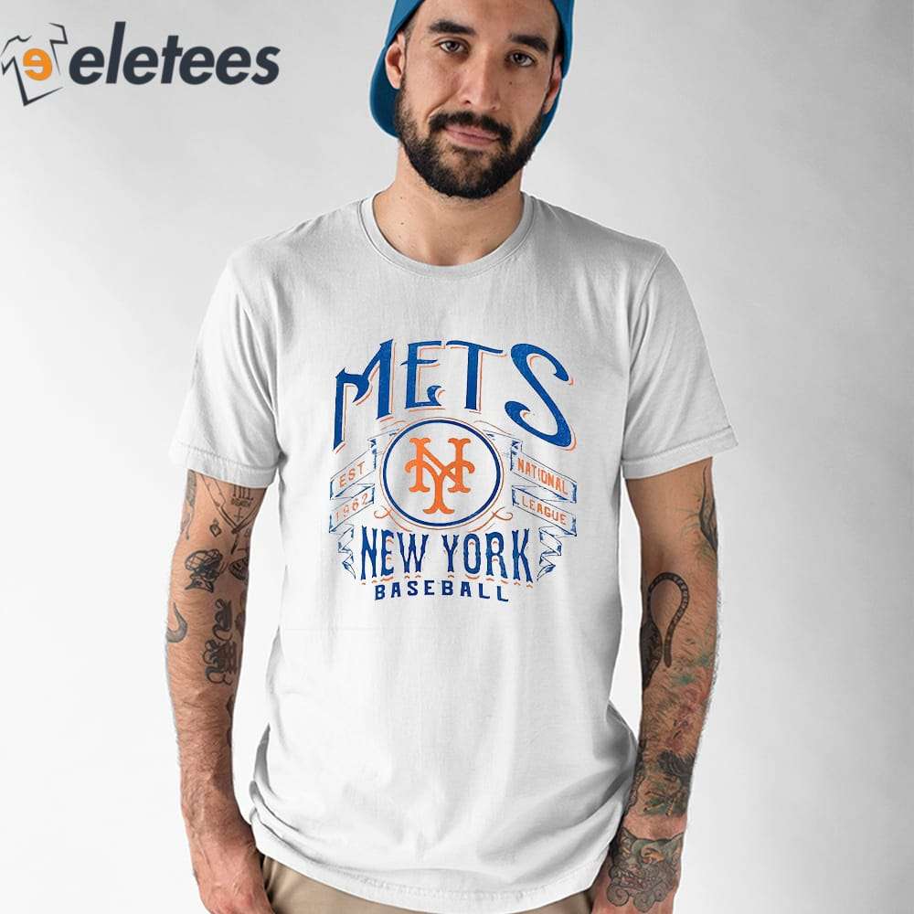 New York Mets Youth Distressed Logo T-Shirt - Royal Blue