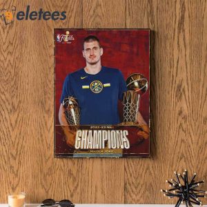 Nikola Jokic NBA Finals MVP Champions 2023 Poster Canvas 2