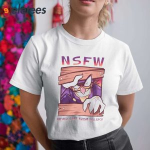 Nsfw Never Safe From Waluigi Shirt 2