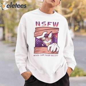 Nsfw Never Safe From Waluigi Shirt 5