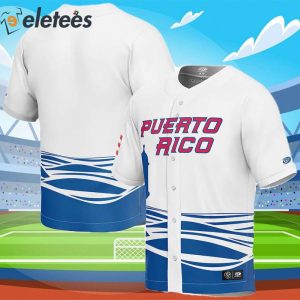 Puerto Rico Baseball 2023 World Baseball Classic Replica Jersey - White