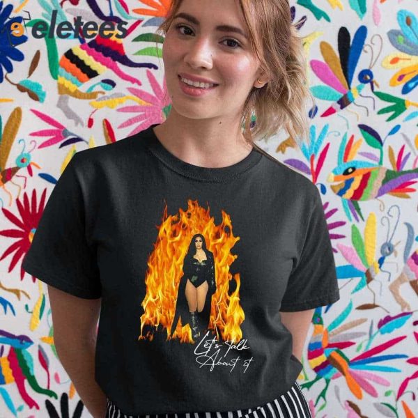 Queen Naija Let’s Talk About It Flame Shirt