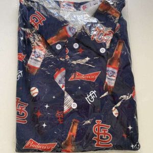 St. Louis Cardinals Baseball Pattern Vintage Hawaiian Shirt