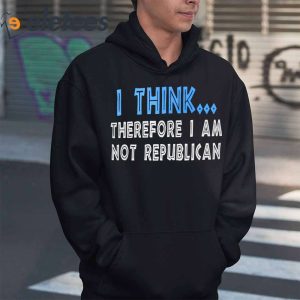 The Other 98 I Think Therefore I Am Not Republican Shirt 1