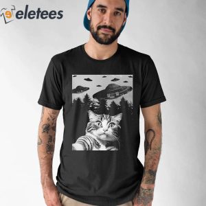 UFO Cat Selfie Shirt 5