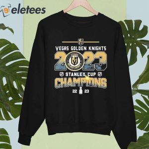 Vegas Golden Knights 2023 Stanley Cup Champions Grey Design Hoodie