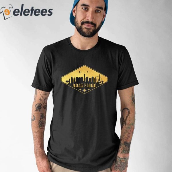 Vegas Golden Knights Skyline Champions 2023 Shirt