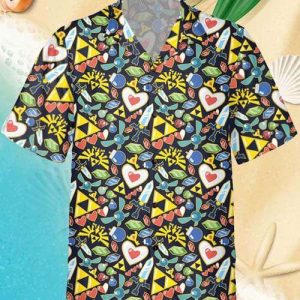 Zelda Theme Shirt Items Hawaiian 2