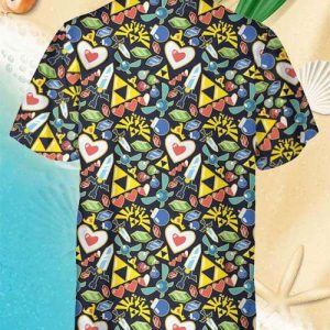 Zelda Theme Shirt Items Hawaiian 3