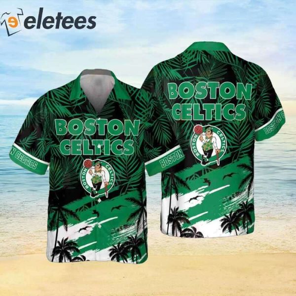 Boston Celtics 2023 Palm Tree Pattern Hawaiian Shirt