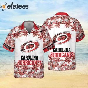 NHL Carolina Hurricanes 2023 Palm Tree Hawaiian Shirt
