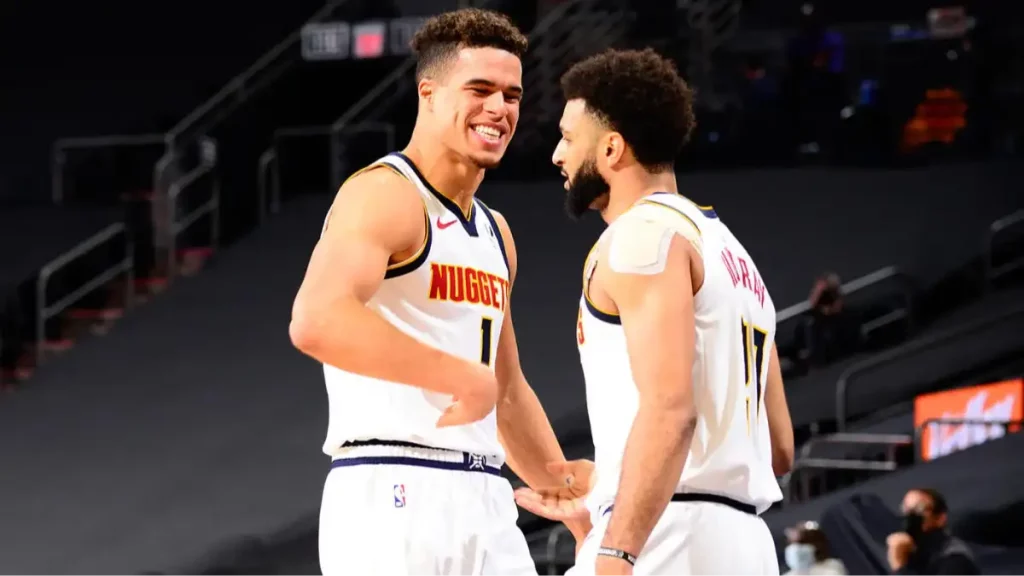 nuggets jamal murray michael porter jr getty