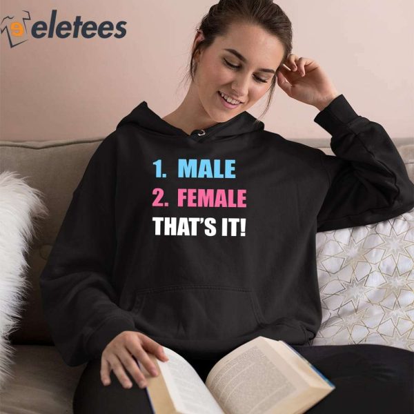1 Male 2 Female That’s It Shirt