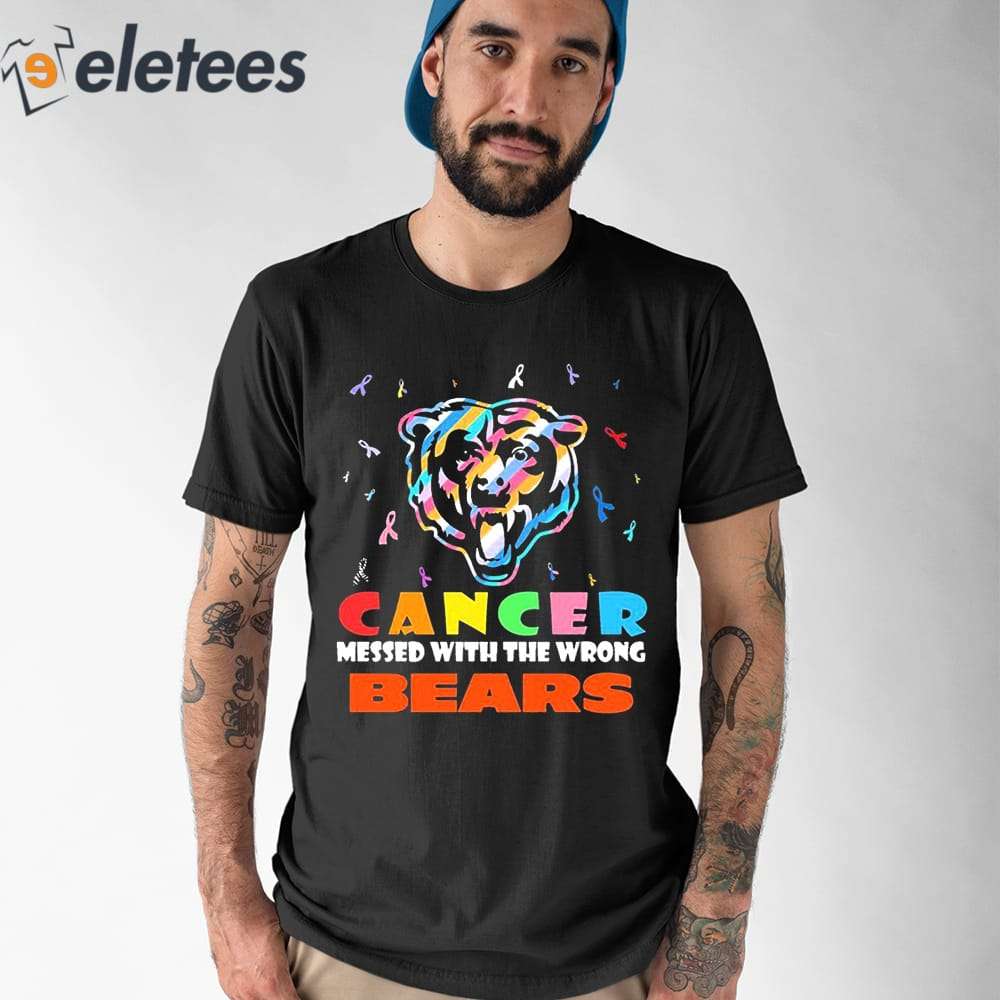 Real chicago bears fans wear pink logo cancer awareness shirt