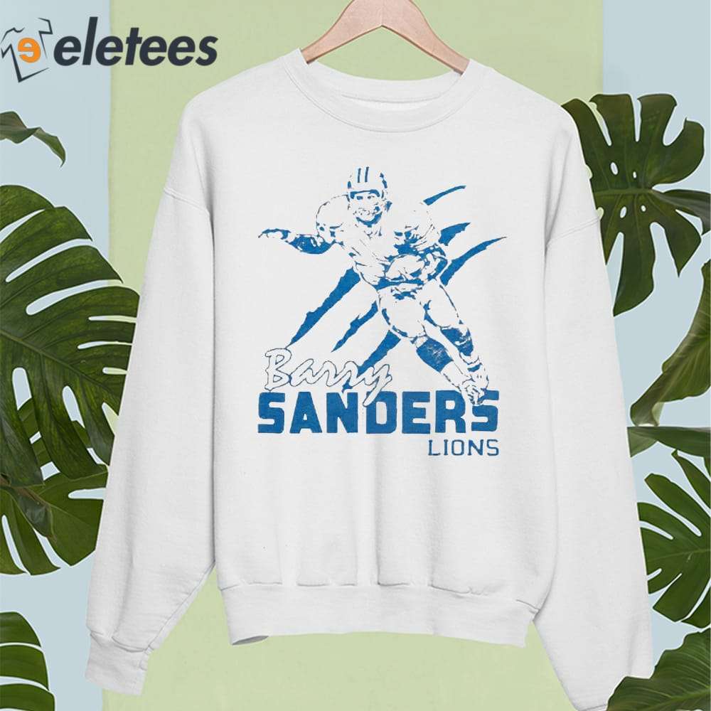 Name & Number Longsleeve Detroit Lions 1993 Barry Sanders 4X-Large