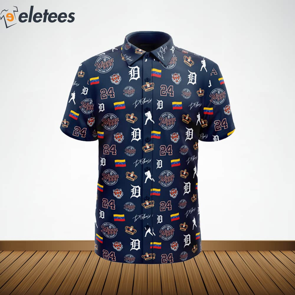 Eletees Getroit Tigers Miggy Button Up Shirt Giveaway 2023