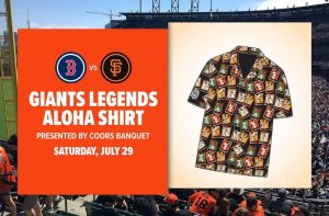 Giants Legends Aloha Shirt Promotion