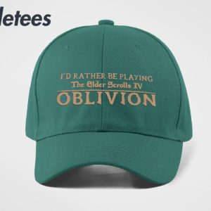 Id Rather Be Playing The Elder Scrolls IV Oblivion Hat 2