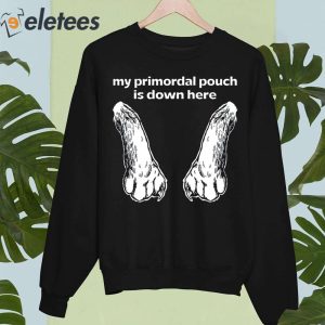 Mango Island My Primordial Pouch Is Down Here Shirt 4