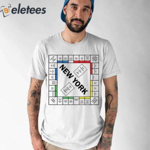 New York Monopoly Sweatshirt And Just Like That Carrie Shirt Monopoly  T-shirt Classic Board Game White Tee V-neck Long Sleeve Eagle HBD Store