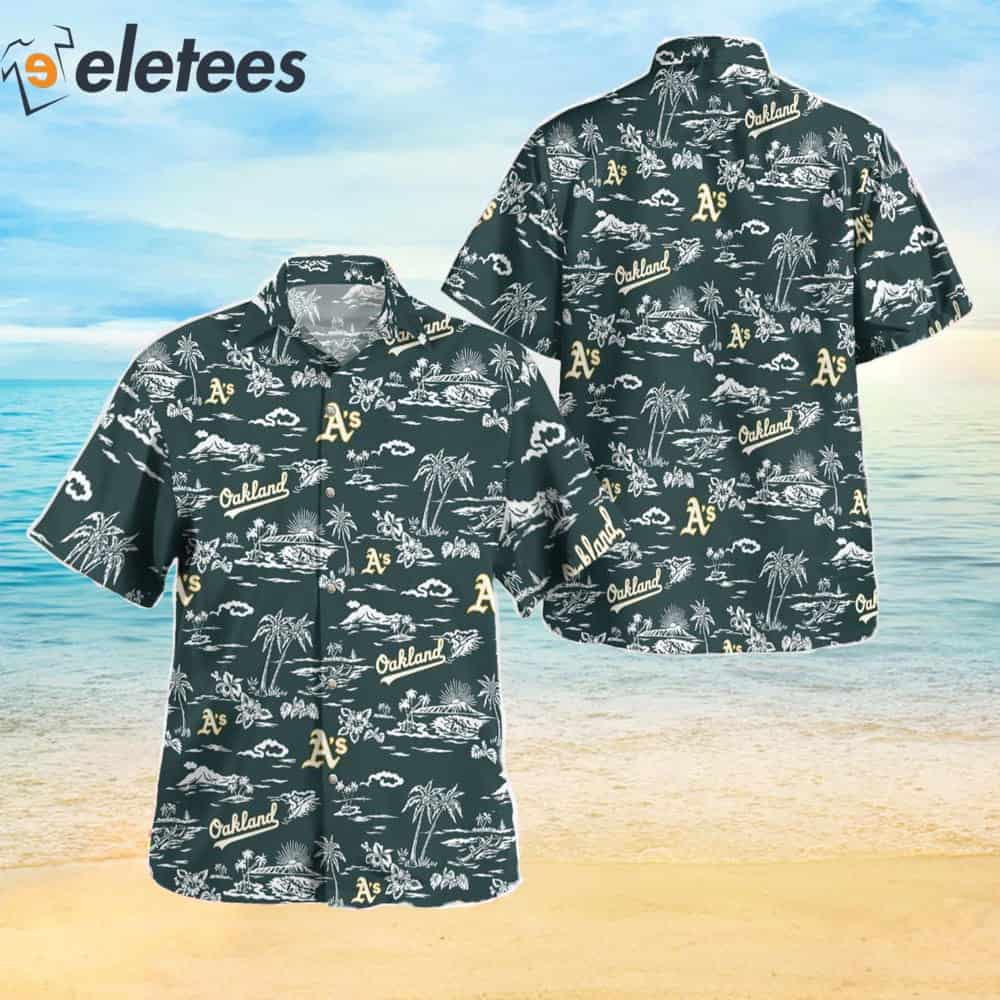 Oakland Athletics MLB Personalized Palm Tree Hawaiian Shirt - Growkoc