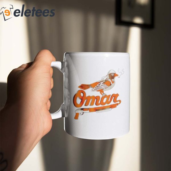 Omar Orioles Bird Smoking Mug