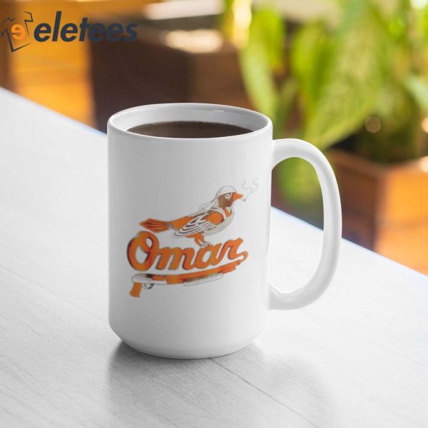 Omar Orioles Bird Smoking Mug