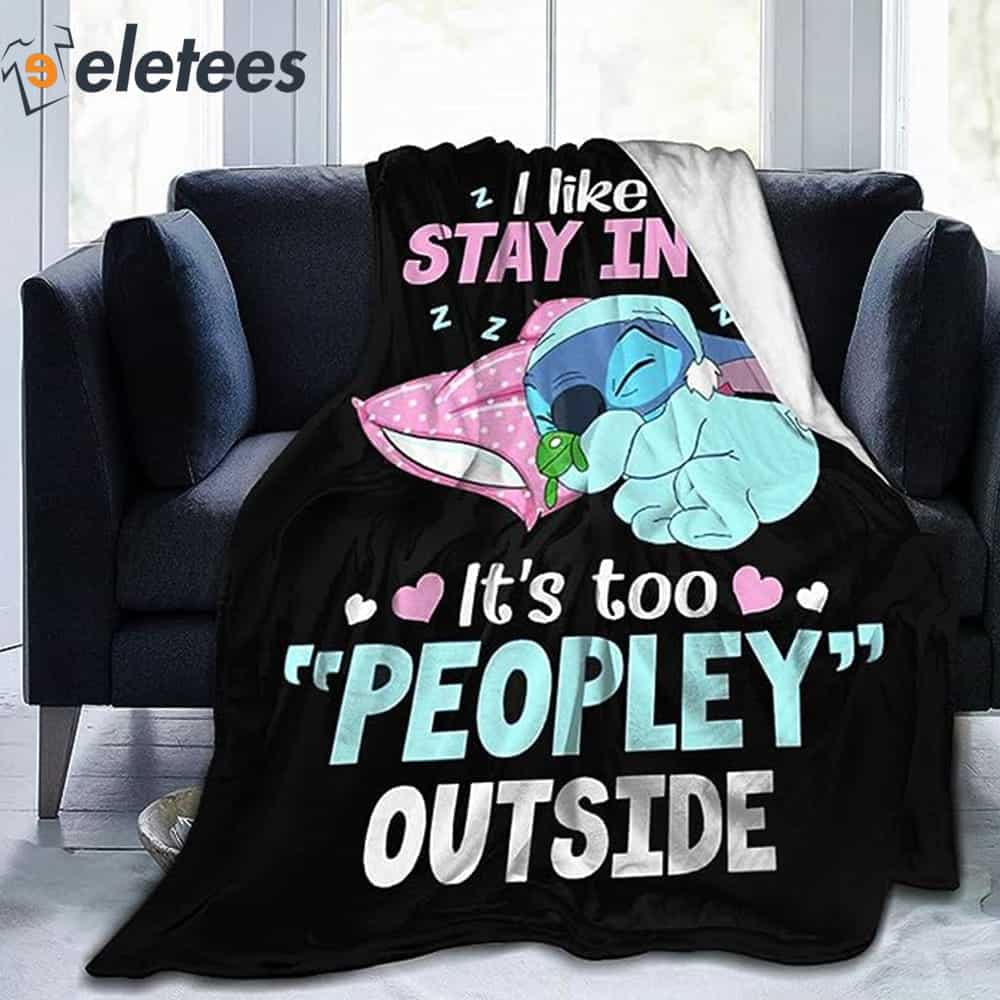 Personalized Lilo And Stitch Sherpa Blanke Christmas Gifts For Kids - Jolly  Family Gifts