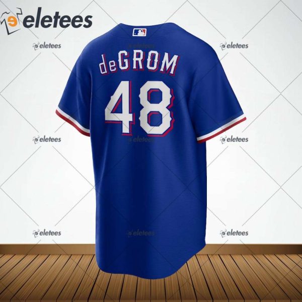 Texas Rangers Jacob deGrom Royal Away Replica Jersey