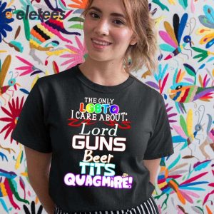 The Only Lgbtq Care About Lord Guns Beer Tits Quagmire Shirt 2