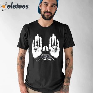 W Hands More Love Less Ego Shirt 1