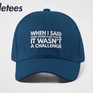 When I Said How Stupid Can You Be It Wasnt A Challenge Hat 4