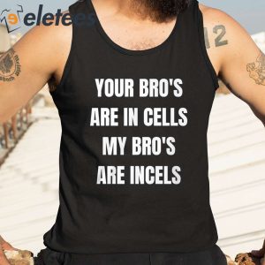 Your Bros Are In Cells My Bros Are Incels Shirt 3