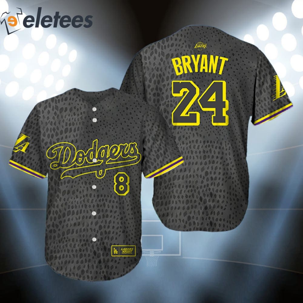 2023 Lakers Night Dodgers Kobe Bryant 24 Baseball Jersey Giveaway